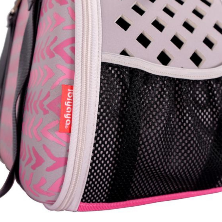 BOLSO COCOONING PLEGABLE PINK CHEVRON