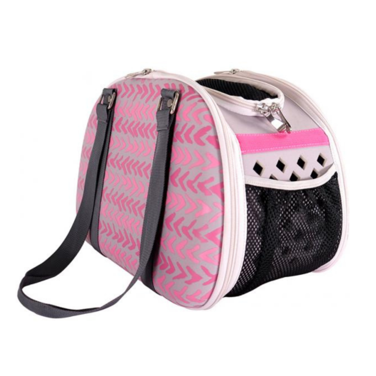 BOLSO COCOONING PLEGABLE PINK CHEVRON